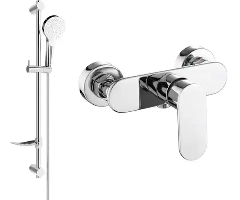 Kúpeľňové batérie MEXEN/S - Milo DF05 sprchová batéria s príslušenstvom, chróm 7134R05-00