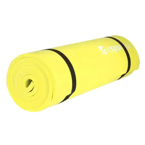 Podložky na cvičenie Karimatka inSPORTline EVA 180x50x1 cm žltá