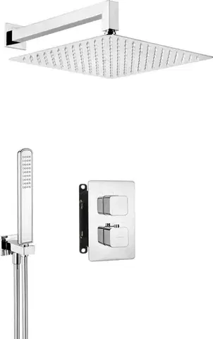Kúpeľňové batérie DEANTE DEANTE - Therm chróm - Sprchový set pod omietku, s termostatickou BOX BXYZ0ECT