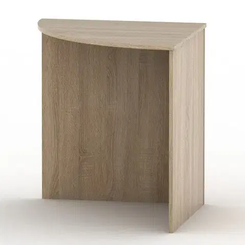 Písacie a pracovné stoly KONDELA Tempo Asistent New 24 rohový pc stolík dub sonoma