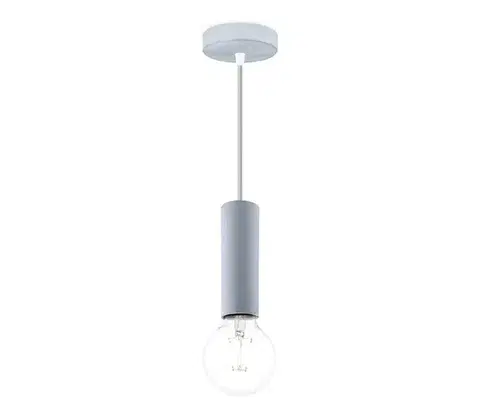Svietidlá Home Sweet Home Luster na lanku SAGA 1xE27/40W/230V šedá 8718808179430