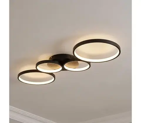 Svietidlá BRILAGI - LED stropné svietidlo ECHO LED/40W/230V 4000K 32x90 cm čierna BRMXX1510