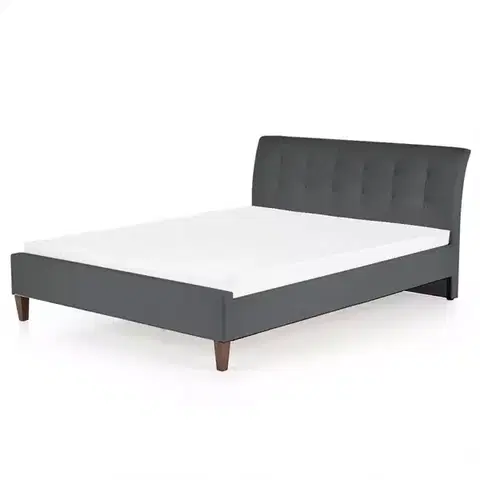 Dvojlôžkové postele Posteľ Samara 2 160 sivá/orech