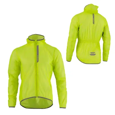 Cyklistické dresy Pánsky pršiplášť Etape Vento žltá fluo - M