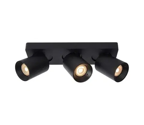 Svietidlá Lucide 09929/15/30 - LED Stmievateľné bodové svietidlo NIGEL 3xGU10/5W/230V čierna 09929/15/30