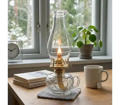 Lampy BRILAGI - Petrolejová lampa MERLIN priehľadná 8590828169314