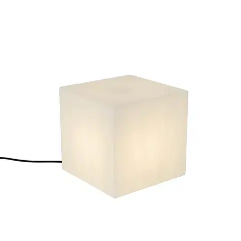 Vonkajšie stojanové svietidlá Moderná vonkajšia lampa biela 30 cm štvorcová IP44 - Nura