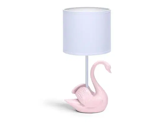 Lampy  B.V.  - Detská lampička 1xE14/40W/230V labuť ružová B10311PUK