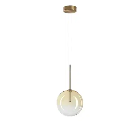 Svietidlá Ideal Lux - LED Luster na lanku EQUINOXE 1xG4/2W/230V pr. 20 cm mosadz/dymová 345352