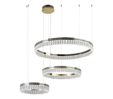 Svietidlá  Stlmiteľný LED krištáľový luster na lankách THALIA LED/120W/230V 3000-6000K + diaľkové ovládanie N2104