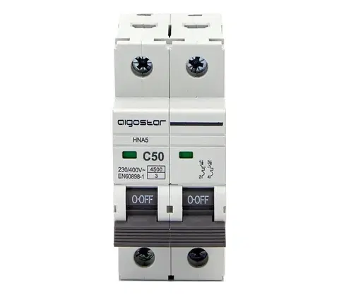 Predlžovacie káble  B.V.  - 2-fázový istič 2P-50A-C 230-400V B20201QEH