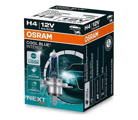 Žiarovky SADA 2x Autožiarovka COOL MODRÁ H4 P43t/60/55W/12V 5000K - Osram 64193CBN-2HB