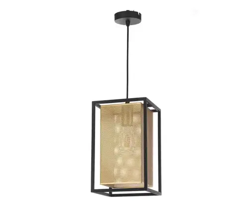 Svietidlá ONLI - Luster na lanku MALIK 1xE27/22W/230V zlatá/čierna 4980/S1