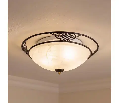 Svietidlá BRILAGI - Stropné svietidlo FRESCO 2xE27/40W/230V pr. 43 cm hnedé BRSX86712-2C