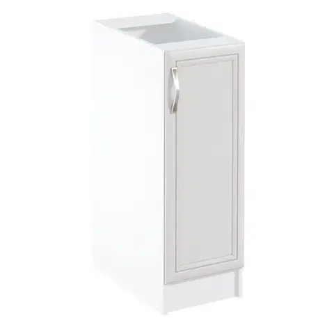 Kuchynské dolné skrinky KONDELA Sicilia D30 P dolná kuchynská skrinka biela / sosna Andersen