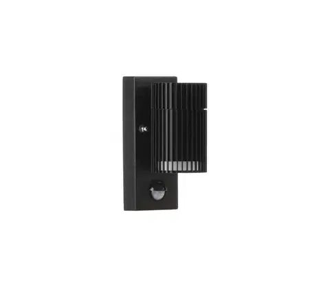 Svietidlá  46202 - Vonkajšie nástenné bodové svietidlo so senzorom RADILO 1xGU10/11W/230V IP44 čierne 46202
