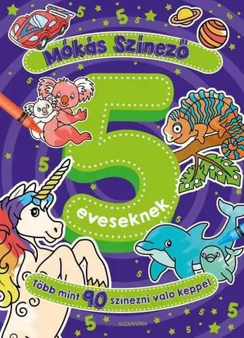 Pre deti a mládež - ostatné Mókás színező 5 éveseknek