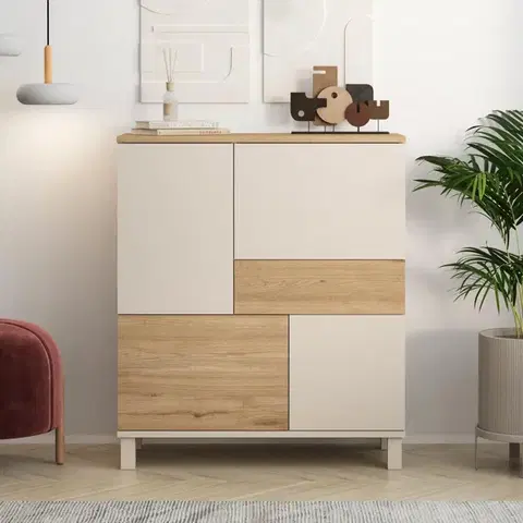 Komody a skrinky ROMA komoda na nožičkách 1S, sepet/coast