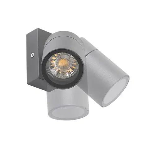 Vonkajšie nástenné svietidlá Vonkajšia nástenná lampa antracit IP44 otočná a sklápateľná - Solo