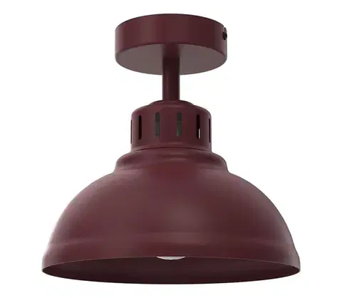 Svietidlá  Stropné svietidlo SVEN 1xE27/15W/230V priemer 21 cm bordové 8880A