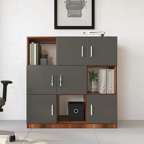 Komody a skrinky Office skrinka VARIO 7, baroko/antracit