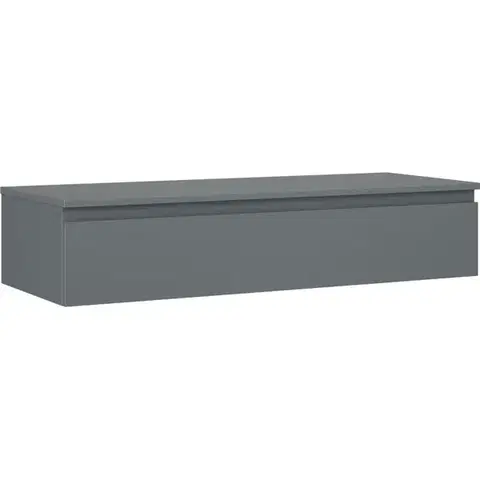 Kúpeľňový nábytok MEXEN/S - Orio kúpeľňová skrinka pod umývadlo 120 cm s doskou, 1 šuplík, grafit mat 91A10-12023-1-BFC66