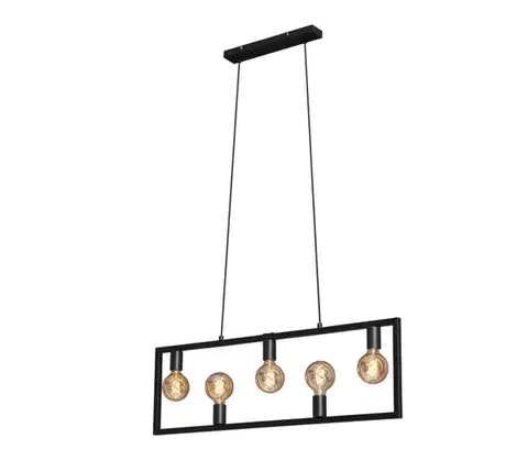 Svietidlá Brilo 4028-055 - Luster na lanku KOTAK VINTAGE 5xE27/40W/230V 4028-055