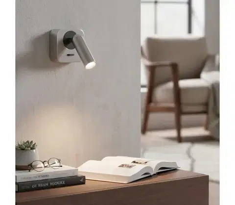Svietidlá Ideal Lux - LED Nástenné bodové svietidlo BEAN LED/3W/230V CRI 90 lesklý chróm 260679