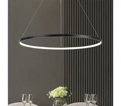 Svietidlá Zuma Line 2023201-BK80 - Závesný LED luster na lanku BRENO LED/36W/230V 3000/4000/6000K 2023201-BK80