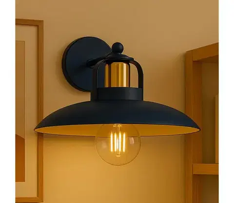 Svietidlá BRILAGI - LED Nástenné svietidlo FLAMENGO 1xE27/60W/230V modrá BG72372