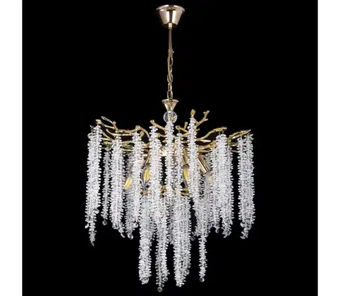 Svietidlá  Luster na reťazi 6xE14/60W/230V pr. 53 cm zlatá W-E2635/6