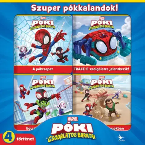 Leporelá, krabičky, puzzle knihy Póki és csodálatos barátai - Szuper pókkalandok!