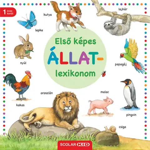 Leporelá, krabičky, puzzle knihy Első képes állatlexikonom - Virág Horváth