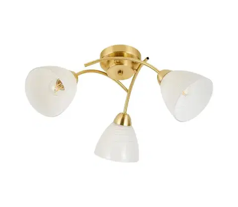 Svietidlá  Prisadený luster CLARA 3xE27/15W/230V zlatý ML2760