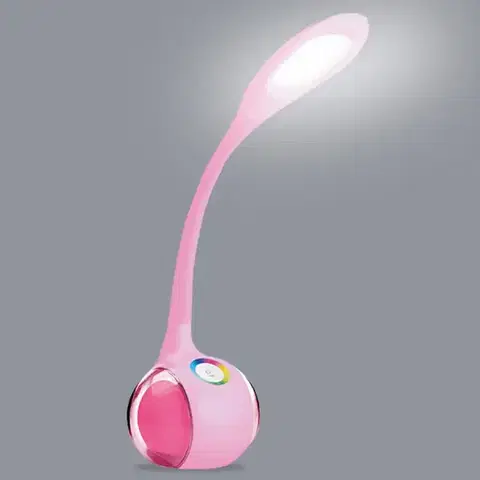 Lampy pre mládež Kancelárska lampa Celebes LED ružová