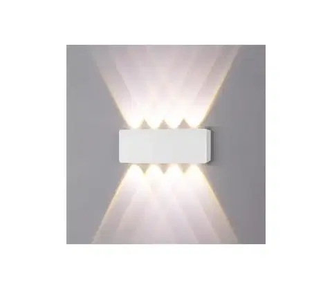 LED osvetlenie Top Light - LED Vonkajšie nástenné svietidlo LED/8W/230V IP44 4000K biela Ray B