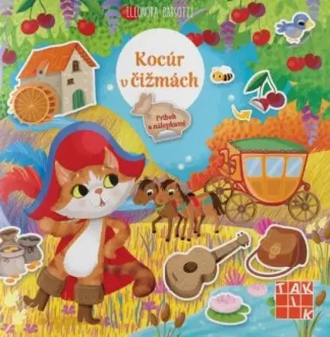 Rozprávky Kocúr v čižmách - príbeh s nálepkami - Eleonora Barsotti