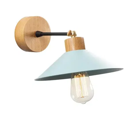 Svietidlá  Nástenné svietidlo MANAVGAT 1xE27/40W/230V hnedá/modrá 525NOR3145