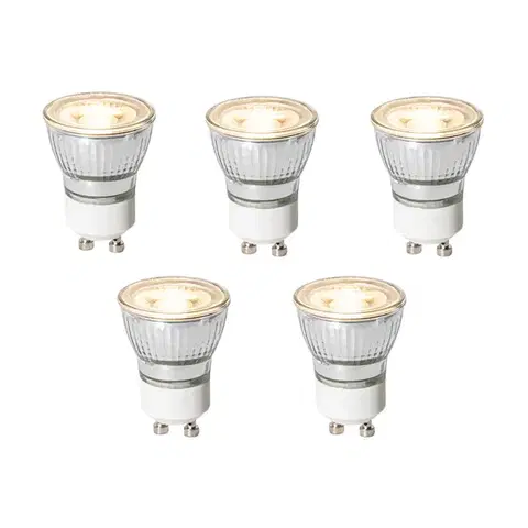 LED osvetlenie Sada 5 GU10 3-stupňových stmievateľných LED žiaroviek 35 mm 4W 220 lm 3000K