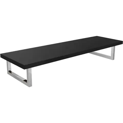 Kúpeľňový nábytok CERANO - Doska pod umývadlo Navira Pro + 2 konzoly pod dosku - čierna matná - 100x46x3,6 CER-606072