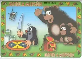 Nalepovačky, vystrihovačky, skladačky Krtek a medvědi - omalovánka