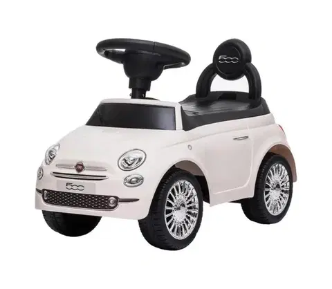 Odrážadlá Buddy Toys Odrážadlo Fiat 500 2xAA krémová 57002792