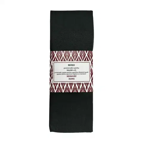 Bytový textil Napínacia plachta Mono bavlna antracit 90x200 + 25 Merkury Home