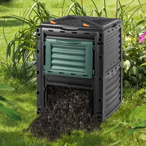 Kompostéry Kompostér 300L 61x61x83 antracit/zeleny 2045