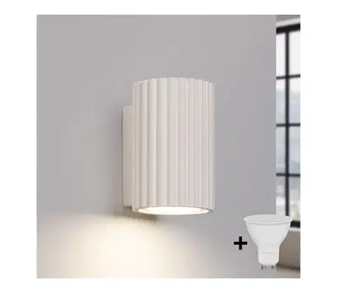 Svietidlá BRILAGI - LED nástenné svietidlo CRESTO 1xGU10/10W/230V 10 cm krémové BR.1652