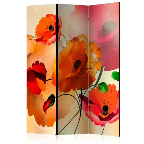 Paravány Paraván Velvet Poppies Dekorhome