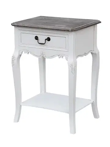 Nočné stolíky Rimini White RIW019 Nočný stolík