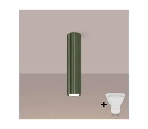 Svietidlá BRILAGI - LED bodové svietidlo CRESTO 1xGU10/10W/230V 30 cm zelené BR.1608
