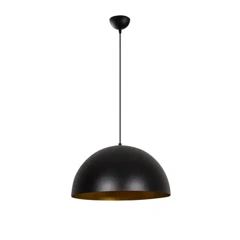 Svietidlá Závesný luster Mini Sivani - MR - 723, čierna-zlatá