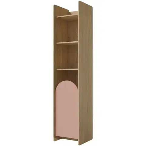 Regály Regál Lexi 3p Cremona/Macadamia/Ružová